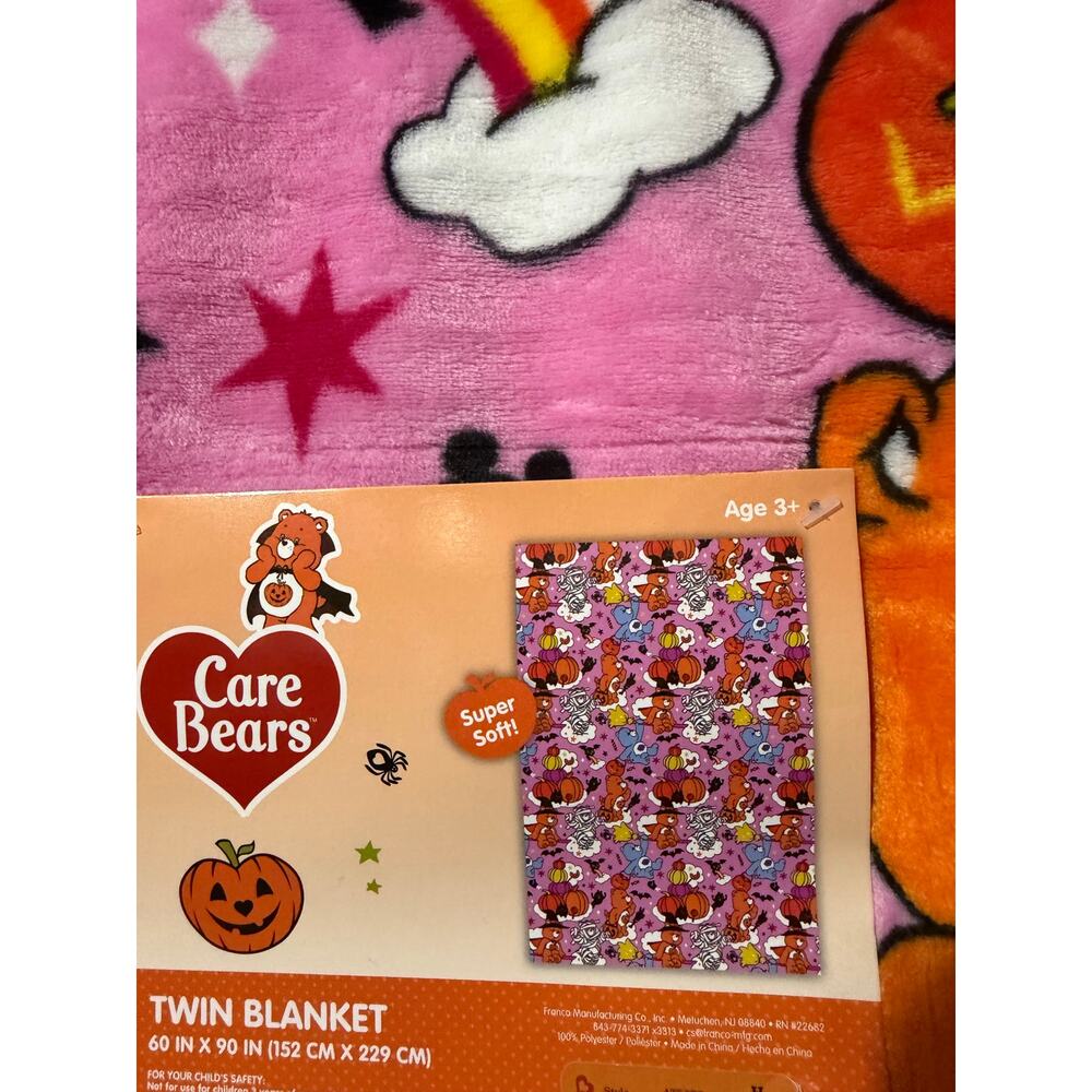 Care bears halloween twin blanket - Picture 3 of 3